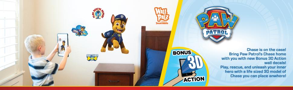 Paw Patrol's Chase Augmented Reality Wall Decal – Special Wins